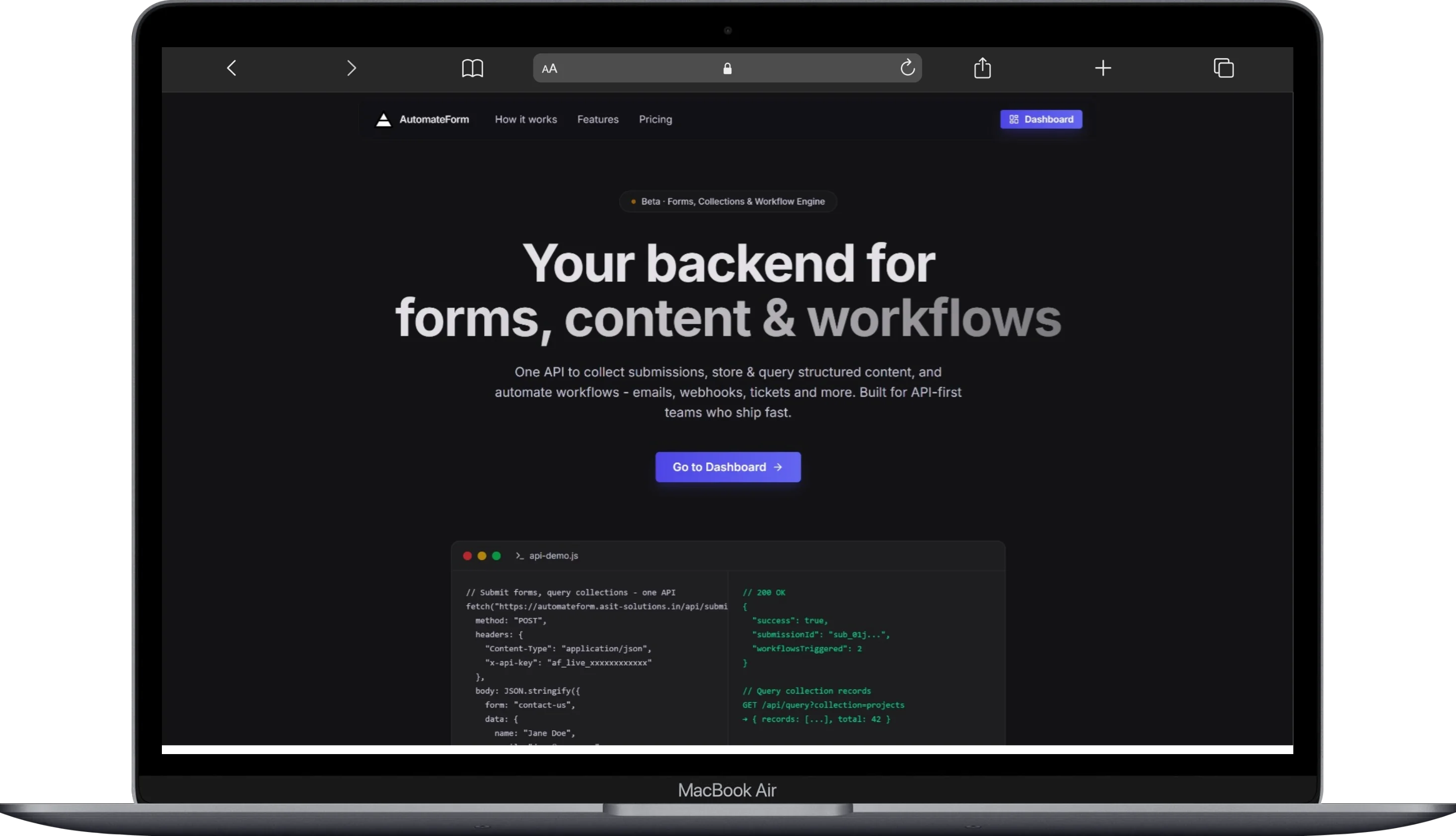 AutomateForm project screenshot