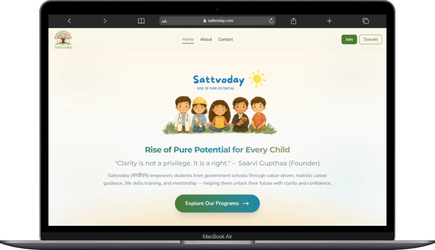 Sattvoday Foundation project video thumbnail